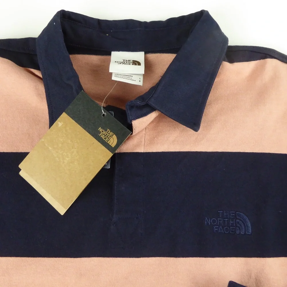 The North Face Berkeley Long Sleeve Striped Rugby Shirt NWT Relaxed Fit - Picture 4 of 8